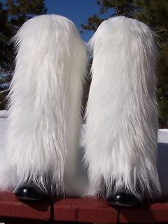 NWT Glamorous Faux Fur Leg Muffs boot covers leggings