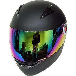 New Youth Kids Motorcycle Full Face Helmet Glossy Matte Black Size S M 