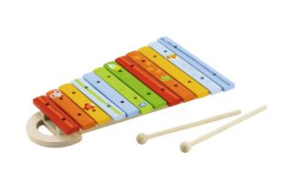   Kids Xylophone Toy Colorful Animal Theme Wooden Musical Instrument