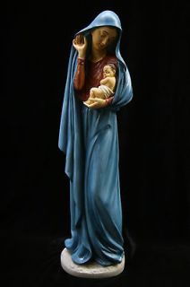   Mary Mother and Jesus Italian Statue Sculpture Catholic Made Italy