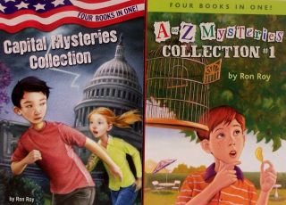 CAPITAL MYSTERIES V1 4 A to Z Mysteries A D by Ron Roy NEW 2 Volumes 8 