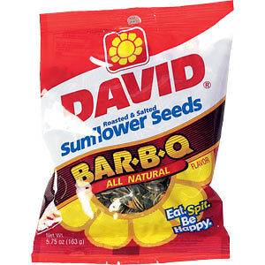 David Sunflower Seeds Bar B Q 12 / 5.25 oz 12 packs