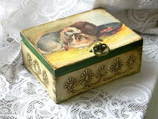Rabbits   Wonderful Handmade Box made in Decoupage technic for kids