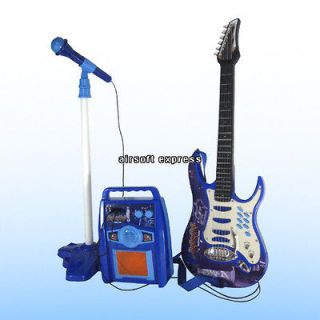 New Kids Children Electric Guitar Musical Instrument Playset w/ Amp 