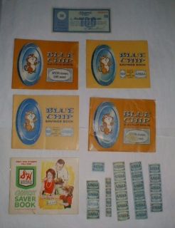 BLUE CHIP and (1) S&H Stamp Books and Loose Stamps ~ 3 books 