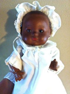 Extremely Rare Black Porcelain Doll marked Germany 3, weighted eyes 