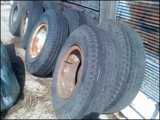 Dayton 20 inch wheels with 1000X20 tires semi spoke rims