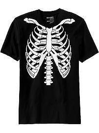 Old Navy Mens Skeleton T Shirt Halloween Costume Tee Anytime Funny 
