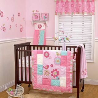   Baby Girl Cheap Discount Nursery 4pc Crib Bedding Set Collection