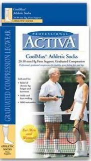 Activa 20 30 mmHg Compression Athletic Socks Supports