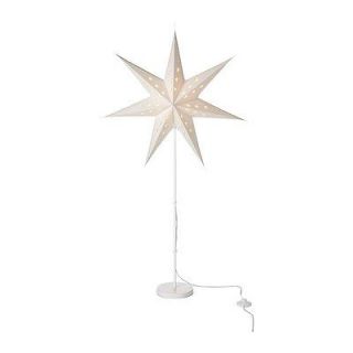  STRÅLA Floor lamp, Color White assorted colors star Christmas Light