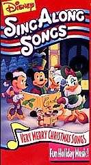 Disney Sing Along Songs Very Merry Christmas Songs in VHS Tapes 