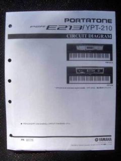 Yamaha Portatone PSR E213 / YPT 210 Circuit Diagram