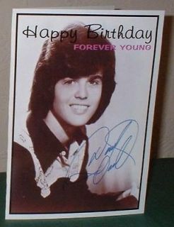 Donny Osmond Personalised Birthday Greeting Card O2