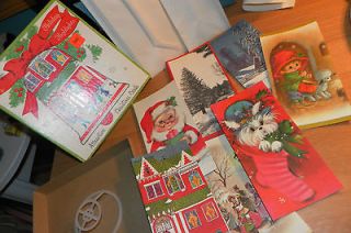 Vintage 60s Unused Christmas Holiday Cards With Original Box and 