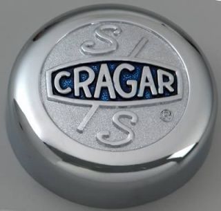 Cragar Center Cap Bolt On Flat Chrome Aluminum 09080 Cragar Logo