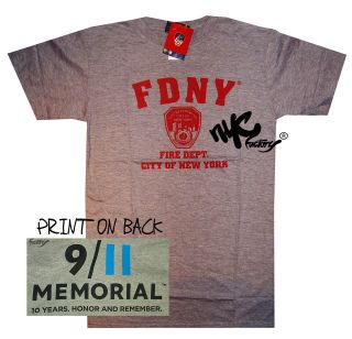 LIMITED EDITION 9/11 FDNY 10 YEAR MEMORIAL T SHIRT MENS