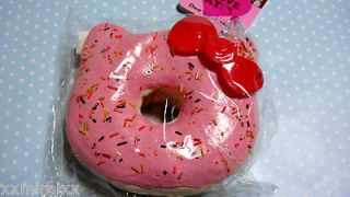   REAL SIZE Doughnut Strawberry Chips SQUEEZE SQUISHY strap mascot