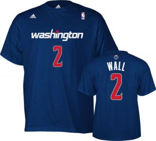 John Wall Red adidas Player Name and Number Washington Wizards Youth T 