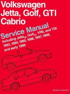   Jetta III, Golf III, VRG and TDI by Bentley 1999, Paperback