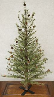 Country Primitive Artificial Christmas Tree Cypress Pine 6 Ft Slim 