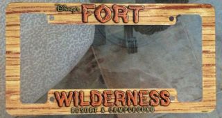 Disney Park Fort Wilderness Car Plastic License Plate Frame NEW