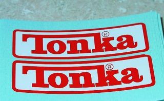 Tonka Recent Rectangle Logo Stickers TK 074