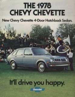 1978 Chevrolet Chevy Chevette Sales Brochure Book