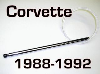 CORVETTE Power Antenna MAST 1988 1992 + How 2 (Fits Corvette)