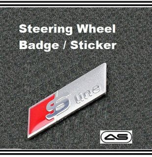 AUDI S Line Steering Wheel Sticker Badge Emblem A3 A4 A5 A6 S3 S4 S5 