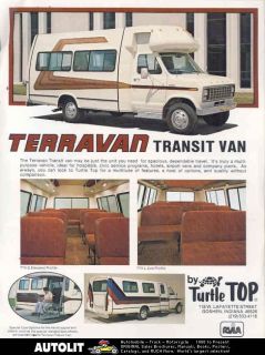 1980 Ford Terravan Turtle Top Shuttle Bus Brochure