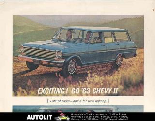 1963 Chevrolet Chevy II Nova Station Wagon Ad Mat