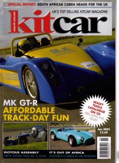 Kit Car Magazine 1/05 Ace MK GT R, Sylva Riot, Hayden Cobra, Cobra 