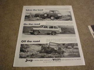 1957 Willys Jeep Large Ad FC 170 Truck Utility Wagon Universal Jeep