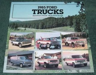 1985 Ford Light Trucks Large Brochure  Pickup,Ranger,Bronco,Bronco II 