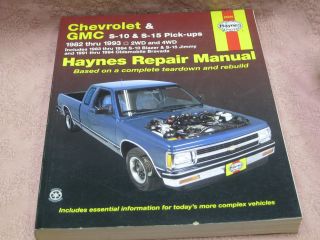 Haynes 24070 Repair Manual Chevrolet & GMC s10/s15 Pickups 82 93