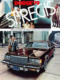 1979 Dodge St. Regis Original Sales Brochure