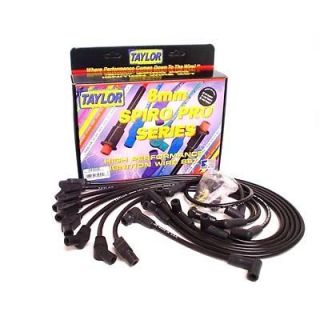 Taylor Spark Plug Wires Spiro Pro 8mm Black Straight Boots Cadillac 