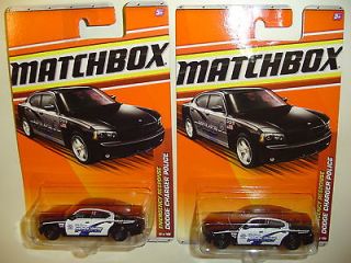 2011 MATCHBOX LOT OF 2  #58 DODGE CHARGER POLICE