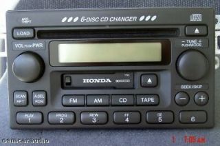 HONDA Accord Civic CR V CRV Odyssey 6 Disc Changer CD Player Radio 