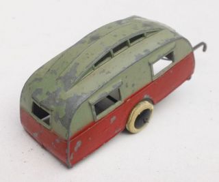 Vintage Dinky Toys Car House Trailer Cast Iron Rims Antique Original 
