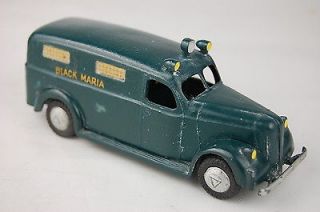 Vintage Tekno #427 Black Maria Police Van Toy Truck 4 3/4 Long 