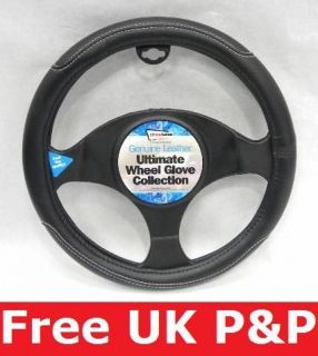Black Sports Steering Wheel Cover for PERODUA KELISA G12