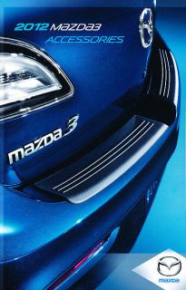 2012 Mazda 3 Mazda3 Accessories Original Sales Brochure