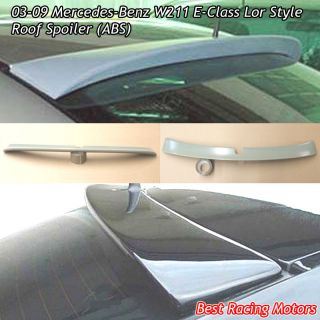 03 09 Mercedes Benz W211 E Class Lor Roof Spoiler Wing (ABS) (Fits 