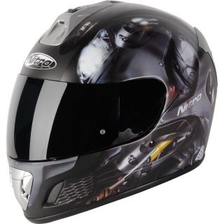 Nitro NGFP Panther Motorcycle Helmet Large Bike Crash Lid Matt Black 