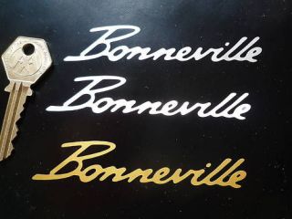 TRIUMPH BONNEVILLE script 100mm motorcycle sticker