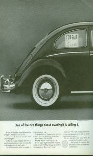 Volkswagen Original 1966 VW Bug Beetle Ad For Sale