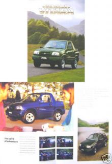 Suzuki Grand Vitara GV2000 Soft Top 1999 2000 Brochure