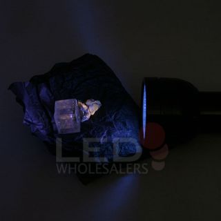 Powerful True 385 nm UV Ultra Violet 51 LED Flashlight Black Light 